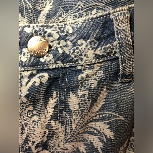 Floral Patterned Blue Jeans size 16 - Picture 6 of 16